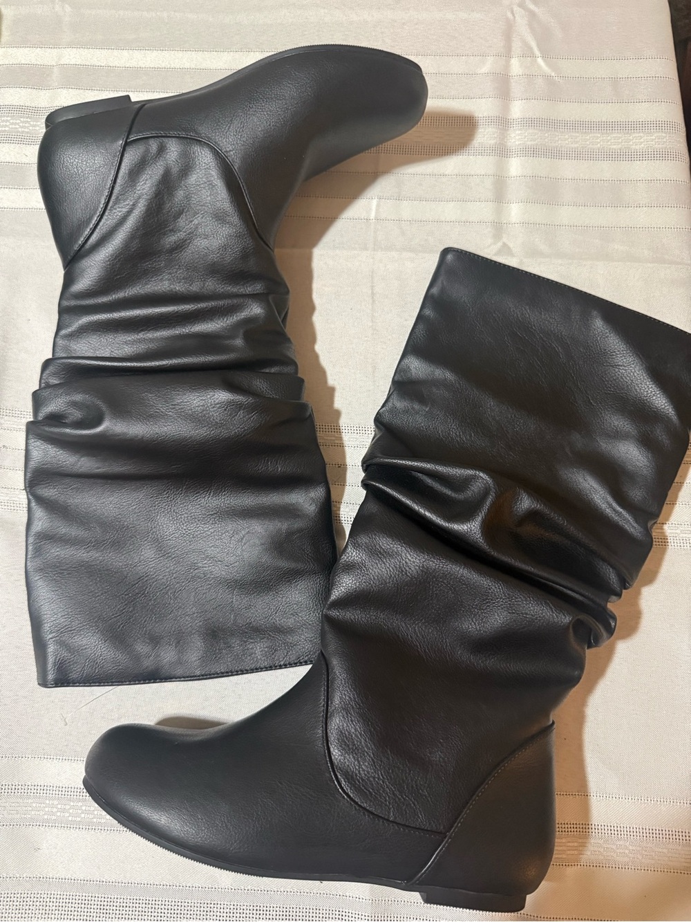 Journee Collection Black Faux Leather Jacket